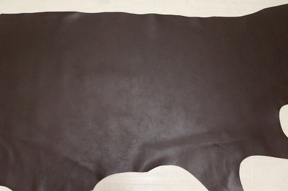 ds50円！[ビターブラウン]新入荷 イタリアンレザー 牛革 ヌメ革 スムース加工 180ds