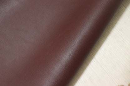 ds50円！[ワインレッド]新入荷 イタリアンレザー 牛革 ヌメ革 スムース加工 180ds