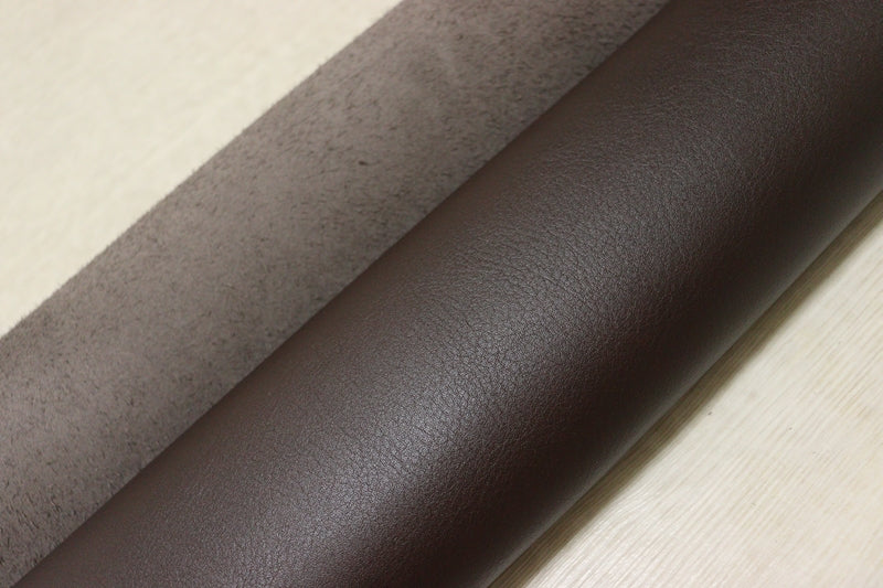 ds50円！[ダークブラウン]新入荷 イタリアンレザー 牛革 ヌメ革 スムース加工 180ds