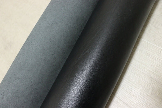 ds50円！[ブラック]新入荷 イタリアンレザー 牛革 ヌメ革 スムース加工 200ds