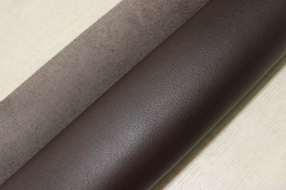 ds50円！[ダークブラウン]新入荷 イタリアンレザー 牛革 ヌメ革 スムース加工 200ds