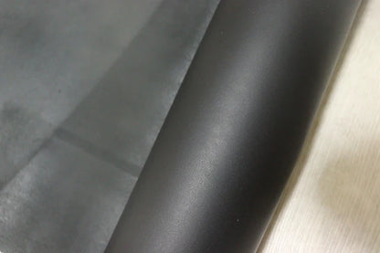 ds50円！イタリアンレザー　ピットなめし　ベリー　ブラック　ヌメ革　85ds