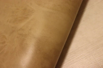 ds53円！[カーキー]新入荷 ベリー イタリアンレザー 牛革 ヌメ革 スムース加工 ピットなめし 83ds