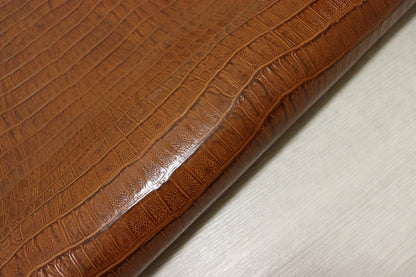 ds70円！[ブラウン]新入荷 イタリアンレザー 牛革 ヌメ革 ショルダー クロコ型押し 113ds