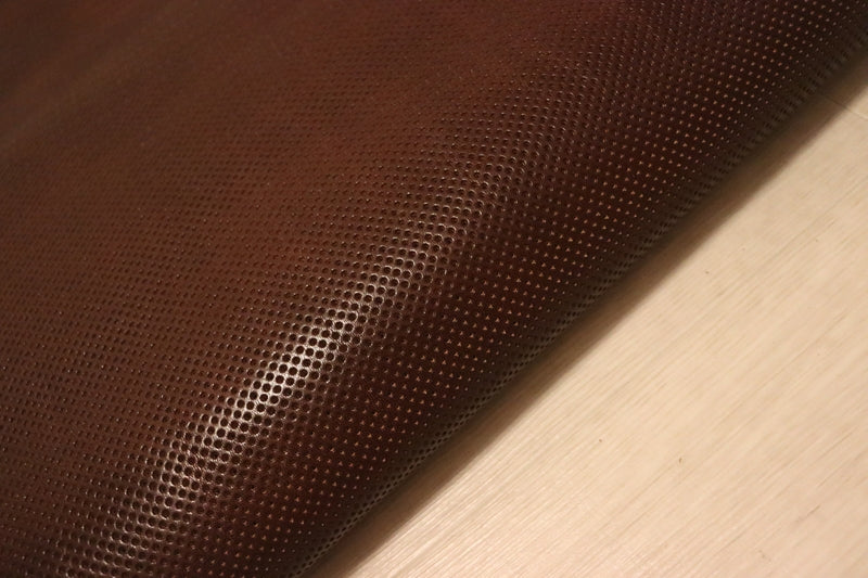 ds70円！[ブラウン]新入荷 イタリアンレザー 牛革 ヌメ革 ショルダー メッシュ型押し 118ds