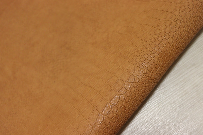 ds70円！[TAN]新入荷 イタリアンレザー 牛革 ヌメ革 ショルダー クロコ型押し 122ds