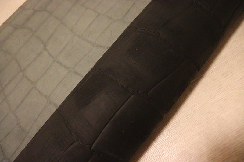 ds70円！[ブラック]新入荷 イタリアンレザー 牛革 ヌメ革 ショルダー クロコ型押し 130ds