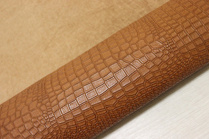 ds70円！[ブラウン]新入荷 イタリアンレザー 牛革 ヌメ革 ショルダー クロコ型押し 133ds