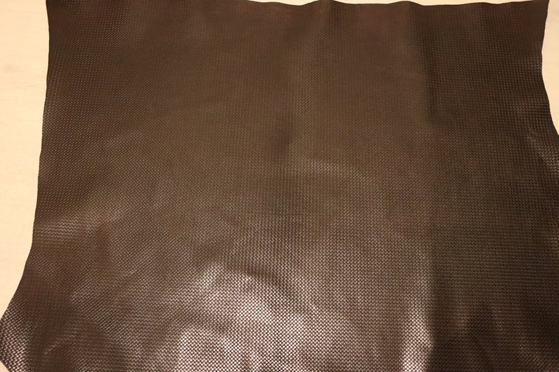 ds70円！[ダークブラウン]新入荷 イタリアンレザー 牛革 ヌメ革 ショルダー メッシュ型押し 上質 137ds