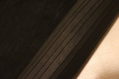 ds70円！[ブラック]新入荷 イタリアンレザー 牛革 ヌメ革 ショルダー ボーダー型押し オイルヌメ 146ds