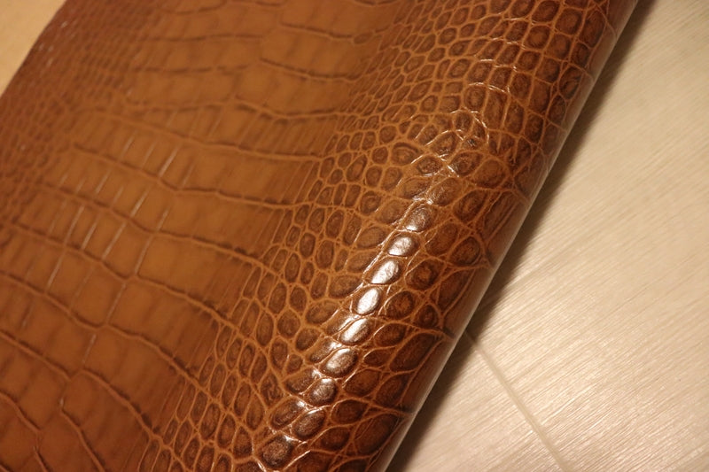 ds70円！[キャメル]新入荷 イタリアンレザー 牛革 ヌメ革 ショルダー クロコ型押し 上質 148ds
