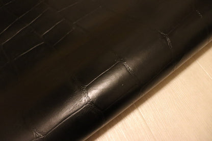 ds70円！[ブラック]新入荷 イタリアンレザー 牛革 ヌメ革 ショルダー クロコ型押し 149ds