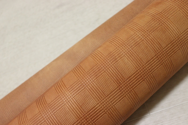 ds70円！[TAN]新入荷 イタリアンレザー 牛革 ヌメ革 ショルダー チェック型押し 150ds