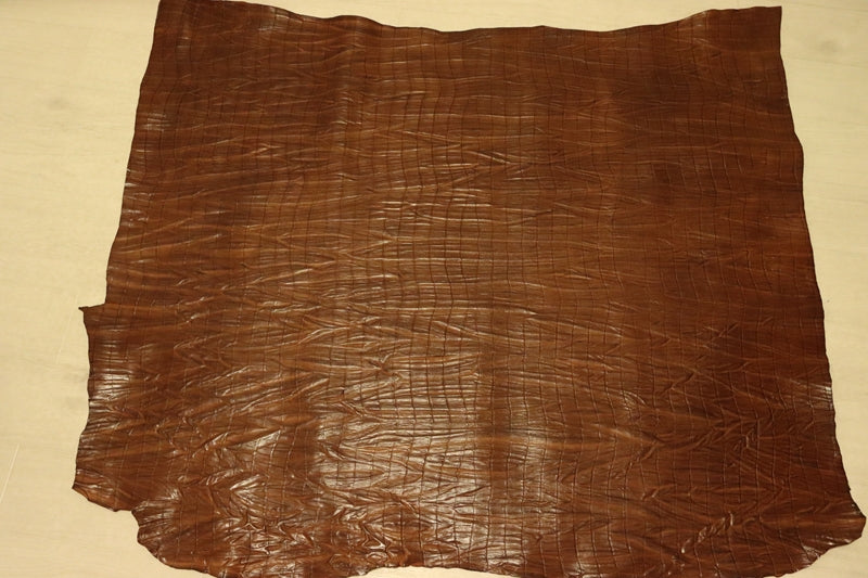 ds72円！[チョコブラウン]新入荷 イタリアンレザー 牛革 ヌメ革 ショルダー 絞り加工 上質 121ds