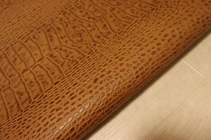ds72円！[ナチュラルブラウン]新入荷 イタリアンレザー 牛革 ヌメ革 ショルダー クロコ型押し セミアニリン 134ds