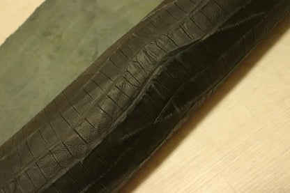 ds72円！[ネイビー]新入荷 イタリアンレザー 牛革 ヌメ革 ショルダー 絞り加工 クロコ型押し 170ds