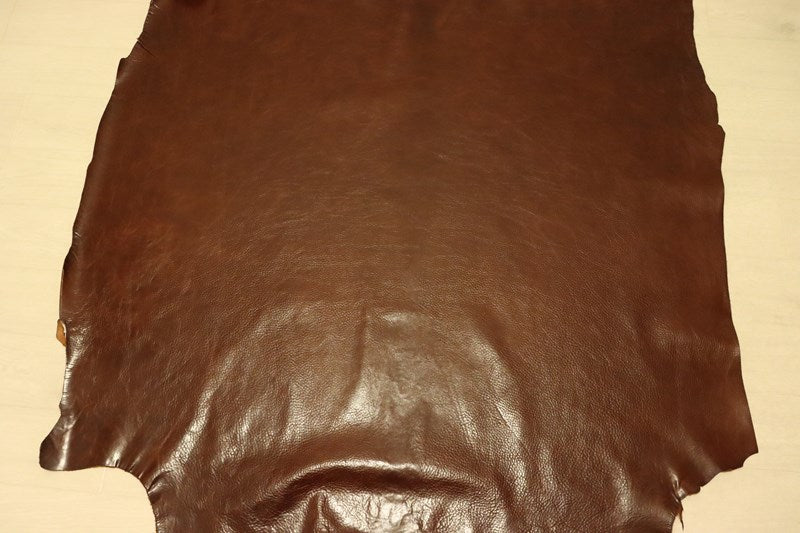 ds75円！[チョコブラウン]新入荷 イタリアンレザー 牛革 ヌメ革 ショルダー シュリンク加工 上質 155ds