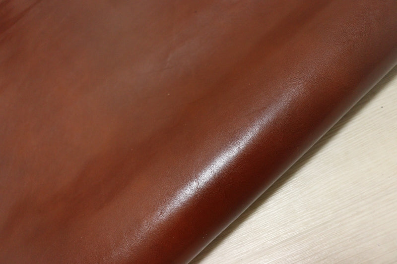ds75円！[レッドブラウン]新入荷 イタリアンレザー 牛革 ヌメ革 ショルダー アニリン仕上げ 160ds