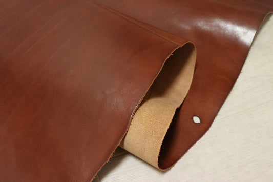 ds75円！[レッドブラウン]新入荷 イタリアンレザー 牛革 ヌメ革 ショルダー アニリン仕上げ 177ds