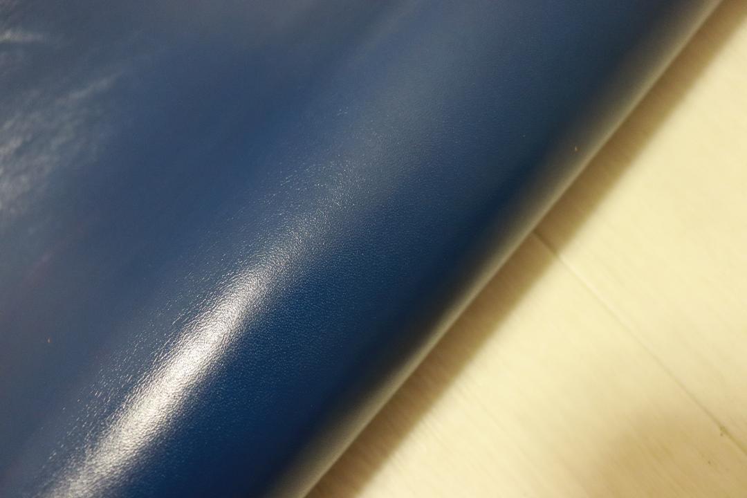 ds53円！新入荷！アニリン仕上げ　ヌメ革　サファイア　　222ds