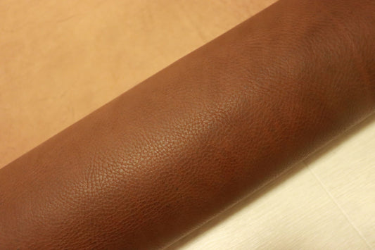 ds72円！新入荷！上質！モチモチ　チョコブラウン　シュリンク加工　ショルダー　ヌメ革　154ds