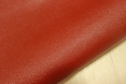 ds25円！[レッド]新入荷 国産 牛革 クロム革 シボ型押し 顔料仕上げ 100ds