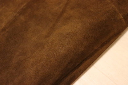 ds25円！[チョコブラウン]新入荷 国産 牛革 クロム革 ベロア 106ds