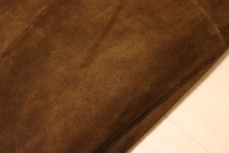 ds25円！[チョコブラウン]新入荷 国産 牛革 クロム革 ベロア 131ds