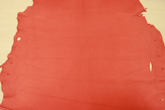 ds25円！[レッド]SALE!国産 豚革 スムース加工 モチモチ 157ds