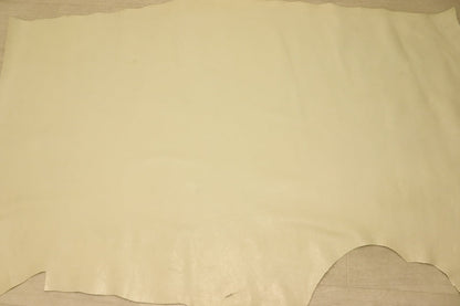 ds25円！[クリーム]新入荷 国産 牛革 姫路レザー クロム革 シュリンク加工 訳あり 160ds