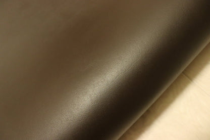 ds25円！[ダークブラウン]新入荷 国産 牛革 姫路レザー コンビヌメ革 スムース加工 225ds