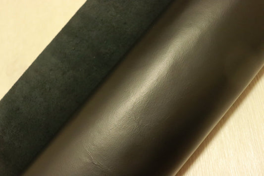 ds25円！[ブラック]新入荷 国産 牛革 姫路レザー クロム革 スムース加工 やや訳あり 230ds