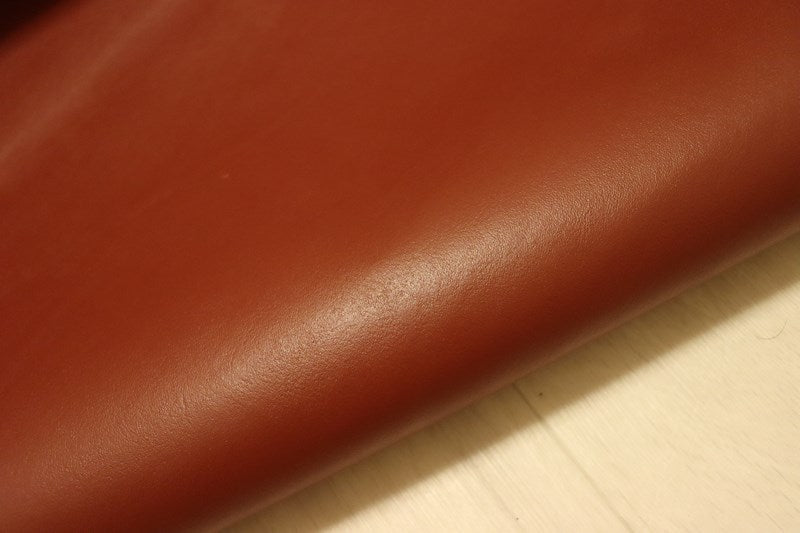 ds25円！[レッドブラウン]新入荷 国産 牛革 姫路レザー クロム革 スムース加工 顔料仕上げ 240ds