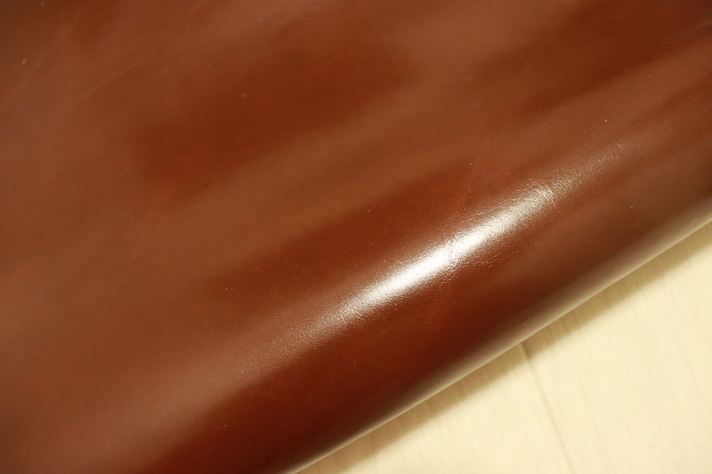 ds25円！[チョコブラウン]新入荷 国産 牛革 姫路レザー クロム革 ガラス加工 250ds