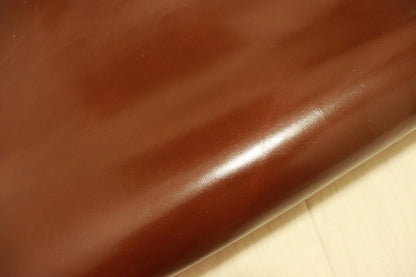 ds25円！[チョコブラウン]新入荷 国産 牛革 姫路レザー クロム革 ガラス加工 250ds