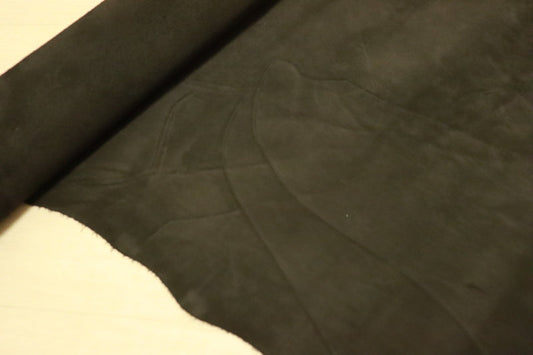 ds25円！[ブラック]SALE! 国産 牛革 クロム革 ヌバック 260ds