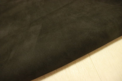 ds25円！[ブラック]新入荷 国産 牛革 姫路レザー クロム革 ヌバック 265ds