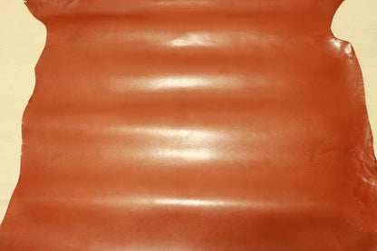 ds28円！[レッドブラウン]SALE!国産 豚革 ヌメ革 アニリン仕上げ アメ豚 112ds