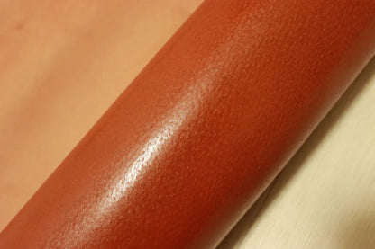 ds28円！[レッドブラウン]SALE!国産 豚革 ヌメ革 アニリン仕上げ アメ豚 112ds