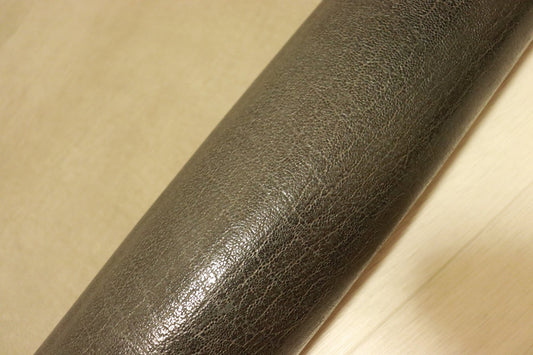 ds28円！[オリーブグレー]SALE!国産 豚革 ヌメ革 エンボス加工 エレファント 125ds