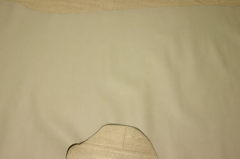 ds28円！[アイボリー]新入荷 国産 牛革 姫路レザー クロム革 シボ型押し 顔料仕上げ 230ds