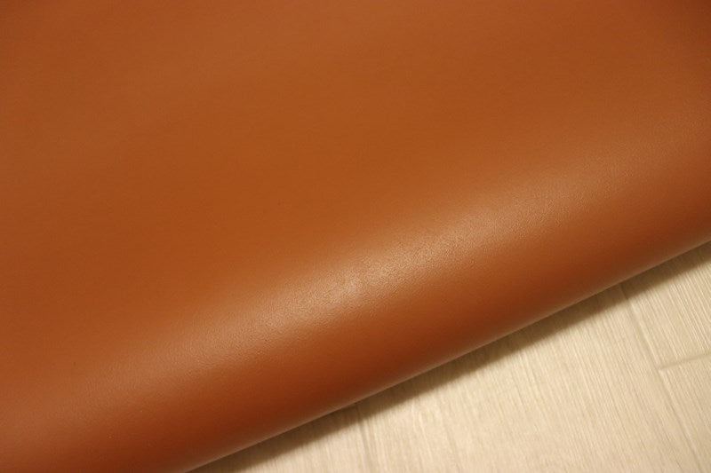 ds28円！[オレンジブラウン]新入荷 国産 牛革 姫路レザー クロム革 スムース加工 顔料仕上げ 250ds