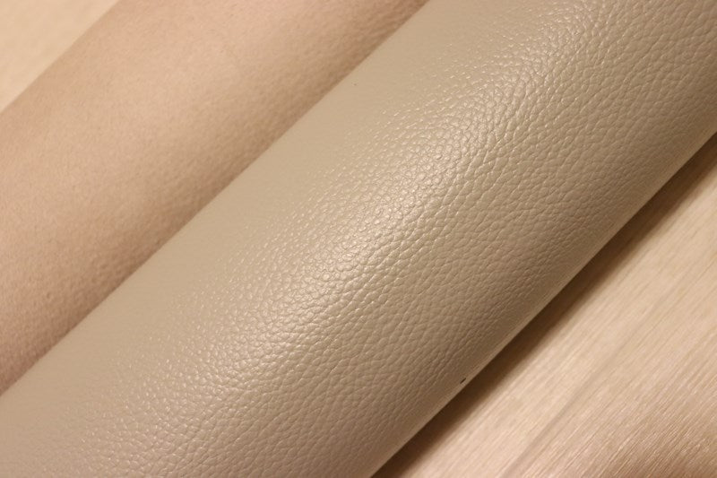 ds28円！[サンドベージュ]新入荷 国産 牛革 姫路レザー クロム革 シボ型押し 顔料仕上げ 260ds