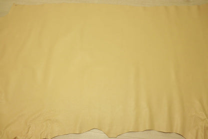 ds28円！[オークルベージュ系]新入荷 国産 牛革 姫路レザー クロム革 シュリンク加工 266ds