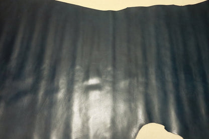 ds28円！[ダークブルー]新入荷 国産 牛革 姫路レザー クロム革 角シボ型押し 顔料仕上げ 310ds