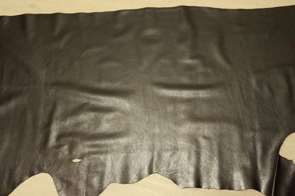 ds30円！[ブラックシルバー]新入荷 国産 牛革 姫路レザー クロム革 カゼイン仕上げ 185ds