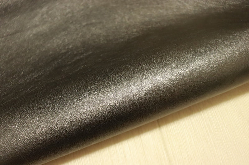 ds30円！[ブラックシルバー]新入荷 国産 牛革 姫路レザー クロム革 カゼイン仕上げ 185ds