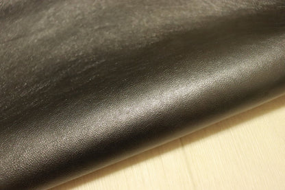 ds30円！[ブラックシルバー]新入荷 国産 牛革 姫路レザー クロム革 カゼイン仕上げ 185ds