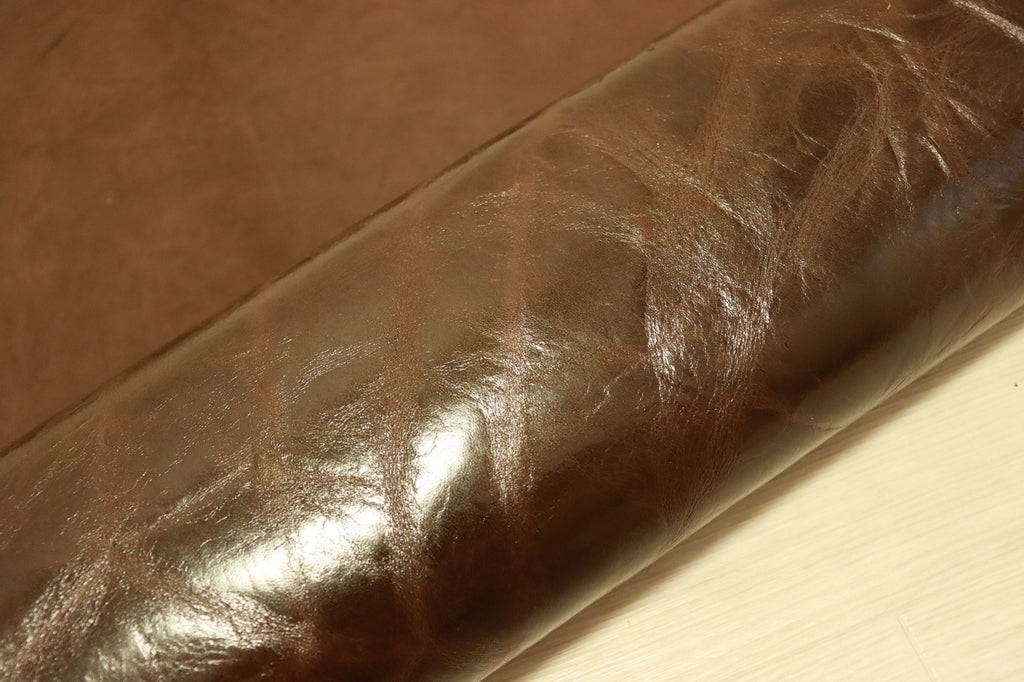 ds32円！[チョコブラウン]新入荷 国産 牛革 クロム革 カゼイン仕上げ