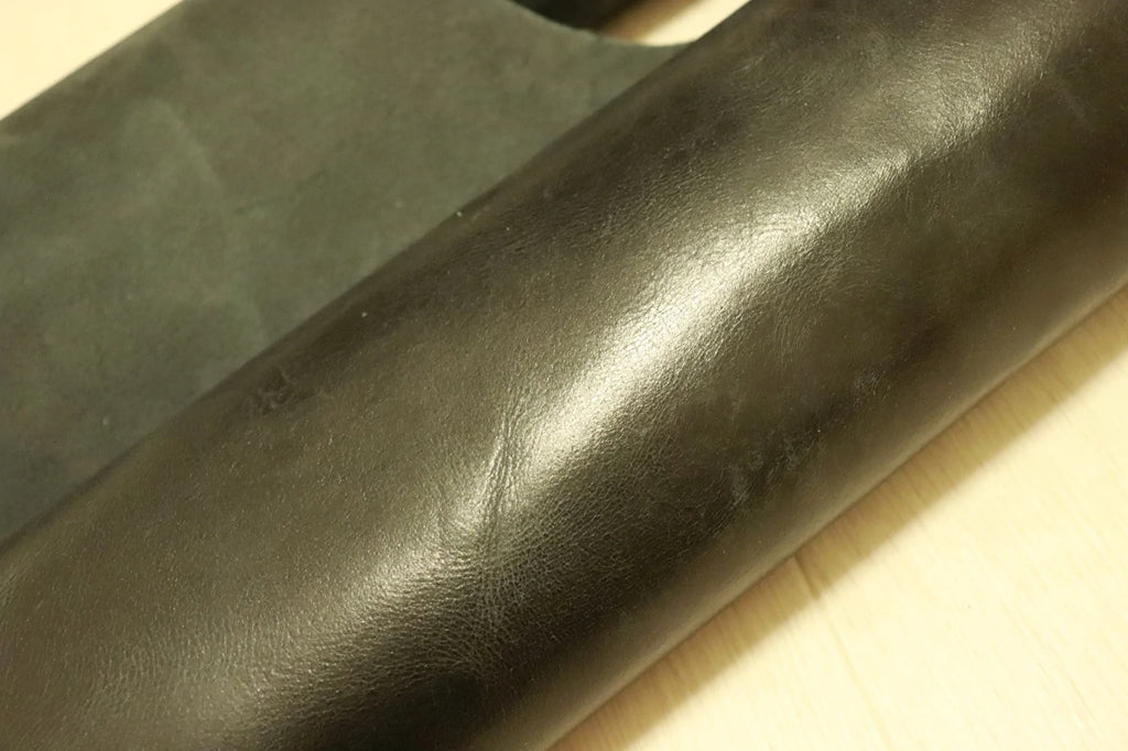 ●弱プルアップ・ヌメ革●タンニン鞣し●バッファロー●131ds●一級品/イエロー・即決●